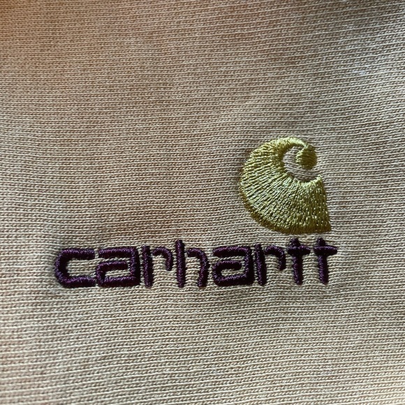 Carhartt WIP Half Zip American Script Sweatshirt Work In Progress XXL - Picture 4 of 9